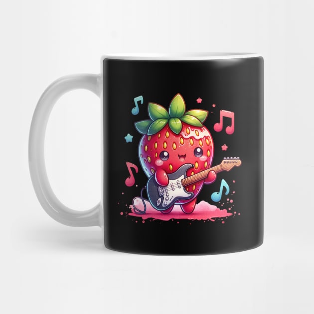 Strawberry Guitarist by The Jumping Cart